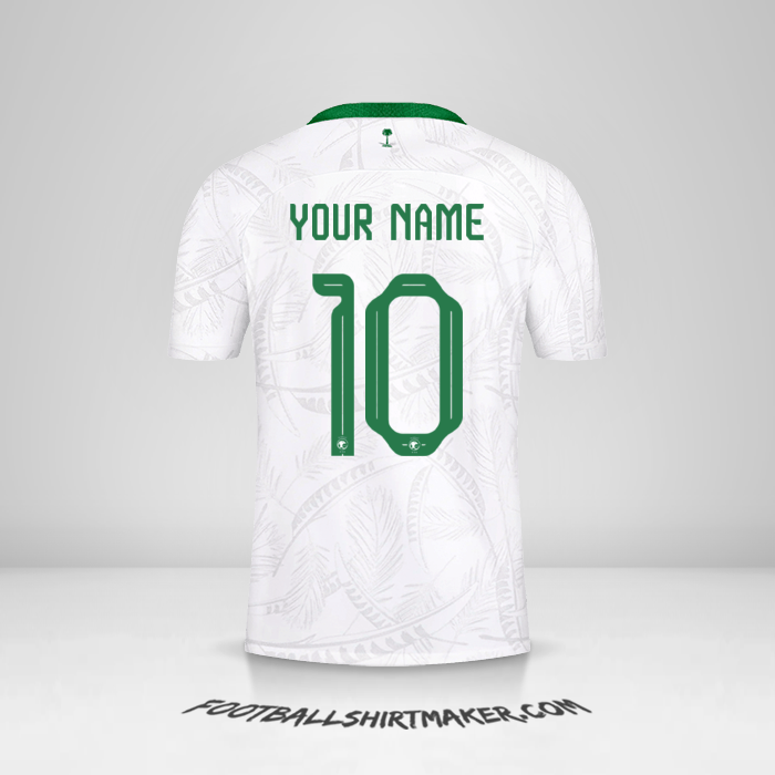 Saudi Arabia 2022 shirt number 10 your name