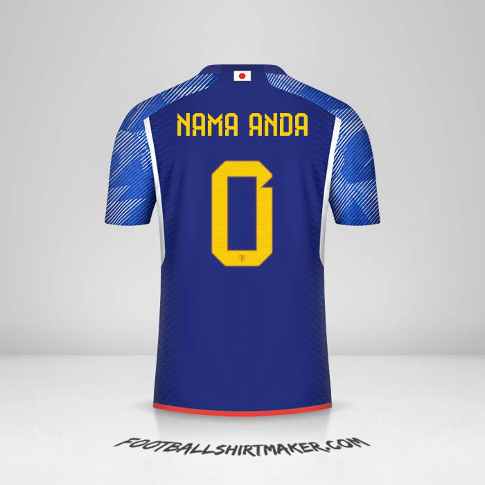 Jersey Jepang 2022 -  nama anda - 0