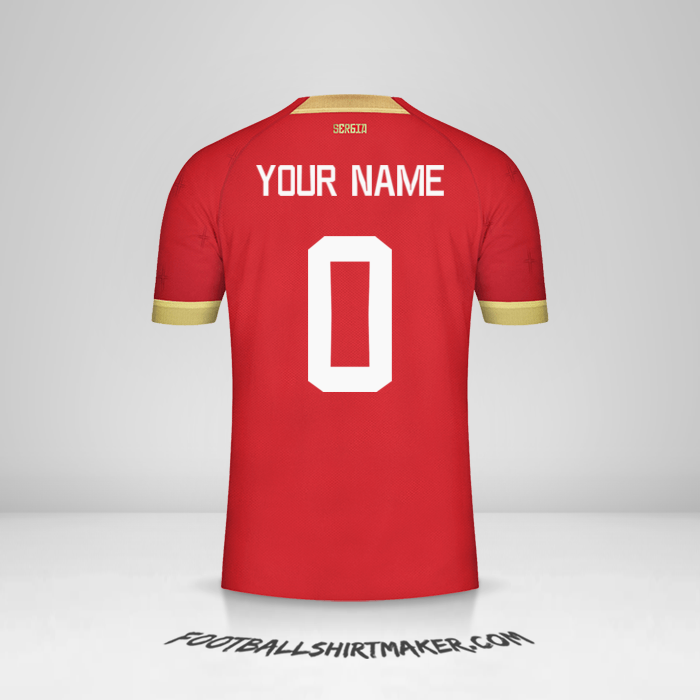 Jersey Serbia 2022 -  your name - 0