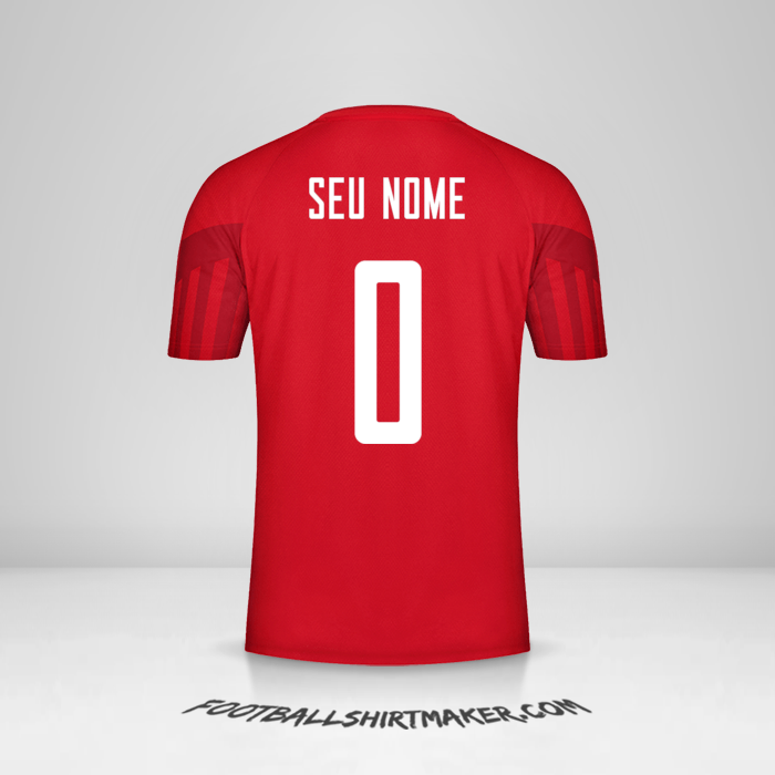 Camisa Dinamarca 2022 -  seu nome - 0