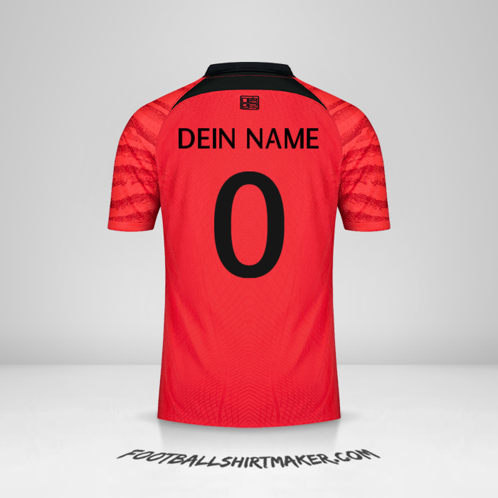 Trikot Südkorea 2022 -  dein name - 0