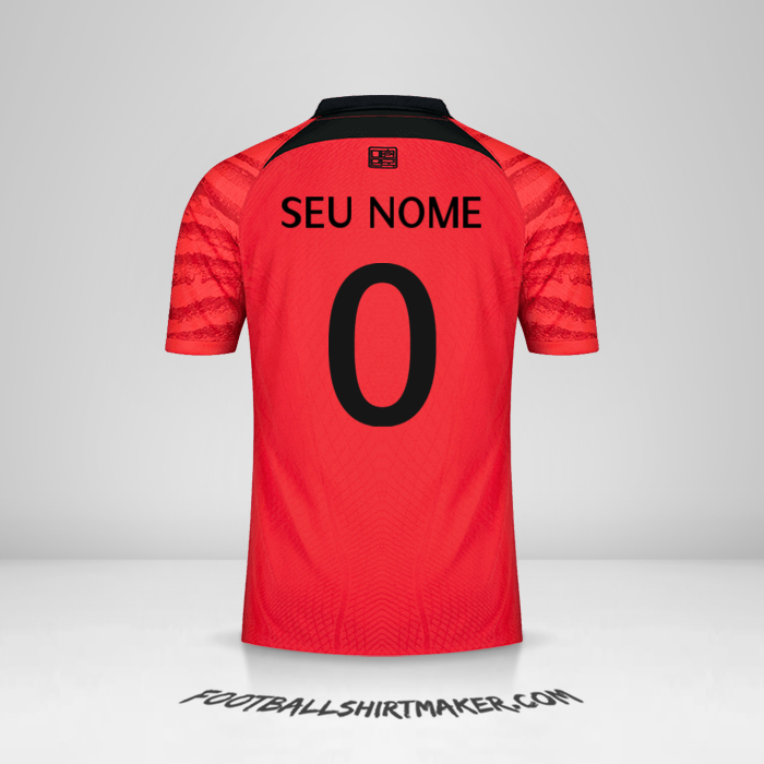 Camisa Coreia do Sul 2022 -  seu nome - 0