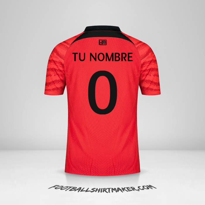 Jersey Corea del Sur 2022 -  tu nombre - 0