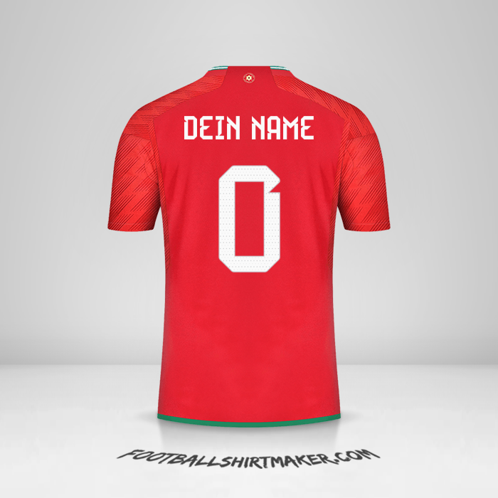 Trikot Wales 2022 -  dein name - 0