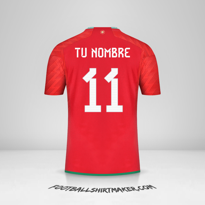 Jersey Gales 2022 número 11 tu nombre