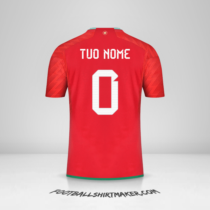 Maglia Galles 2022 -  tuo nome - 0