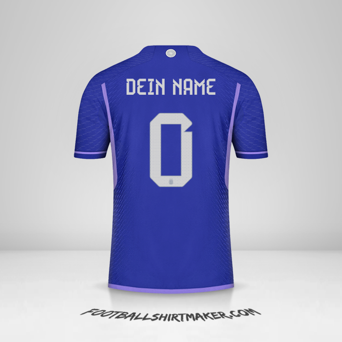 Trikot Argentinien 2022 II -  dein name - 0