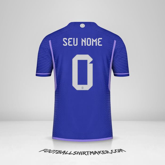 Camisa Argentina 2022 II -  seu nome - 0