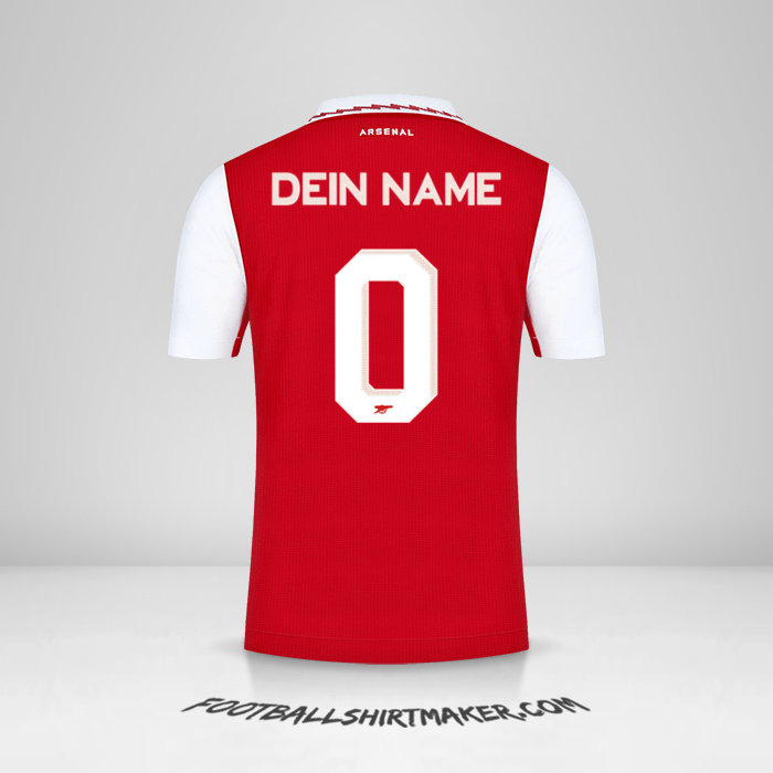 Trikot Arsenal 2022/2023 Cup -  dein name - 0