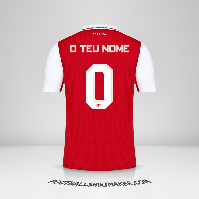 Camisola Arsenal 2022/2023 Cup -  o teu nome - 0