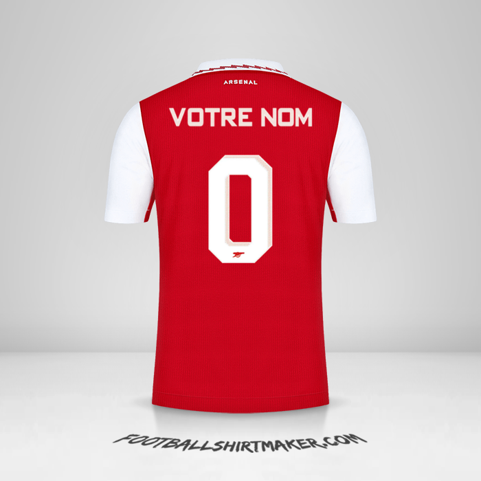 Maillot Arsenal 2022/2023 Cup -  votre nom - 0