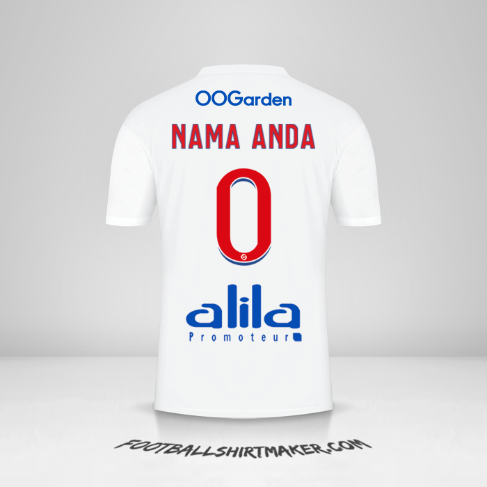 Jersey Olympique Lyon 2022/2023 -  nama anda - 0