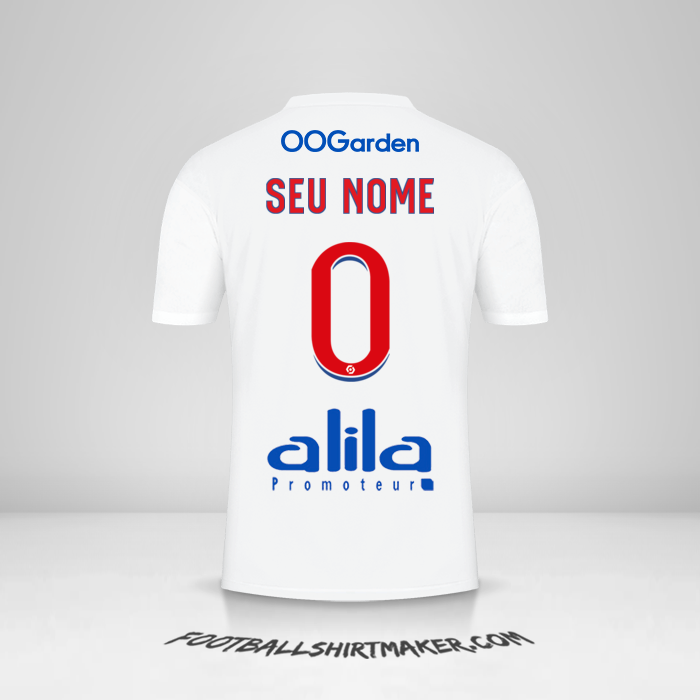 Camisa Olympique Lyon 2022/2023 -  seu nome - 0