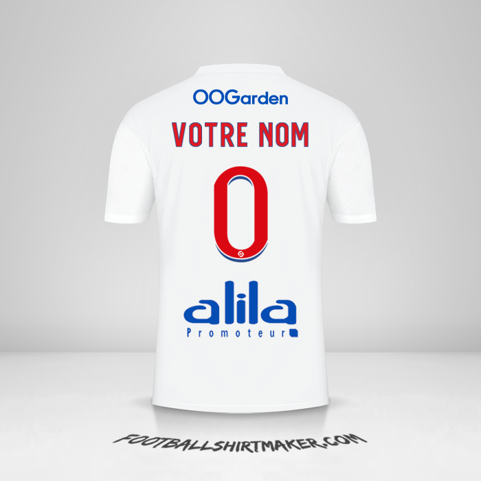 Maillot Olympique Lyon 2022/2023 -  votre nom - 0