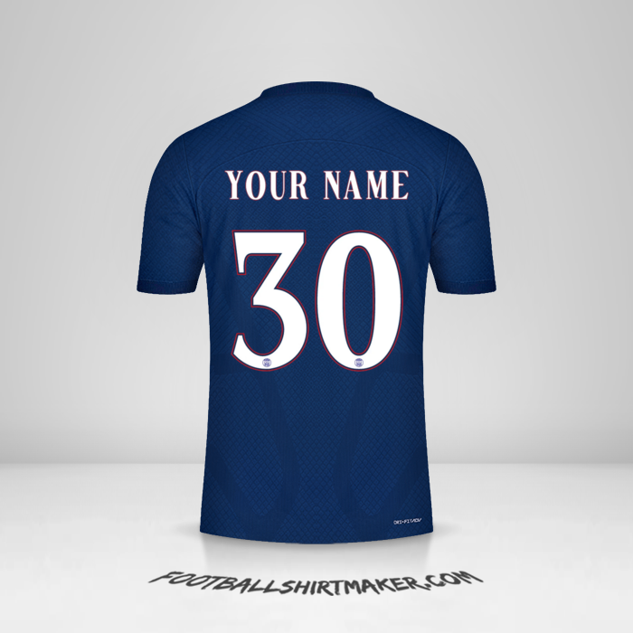 Paris Saint Germain 2022/2023 Cup shirt number 30 your name