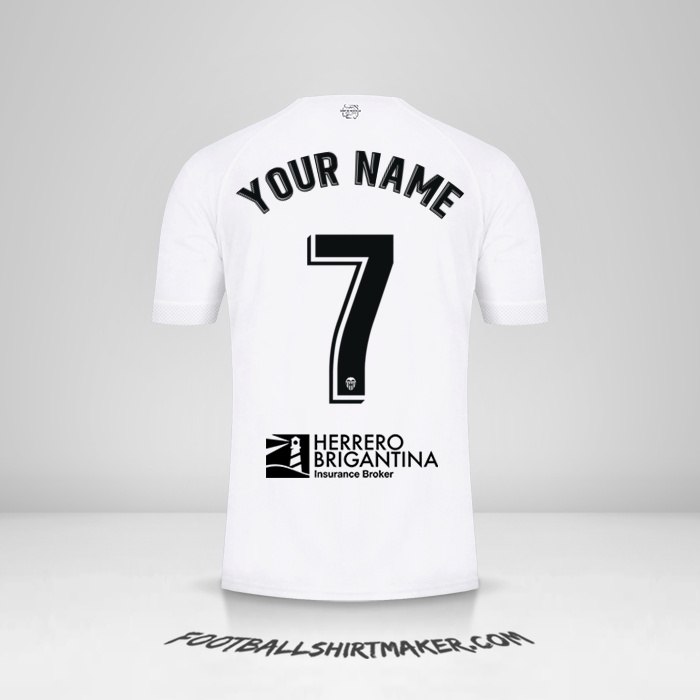 Valencia CF 2022/2023 shirt number 7 your name