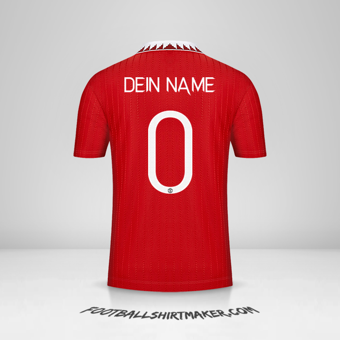 Trikot Manchester United 2022/2023 Cup -  dein name - 0