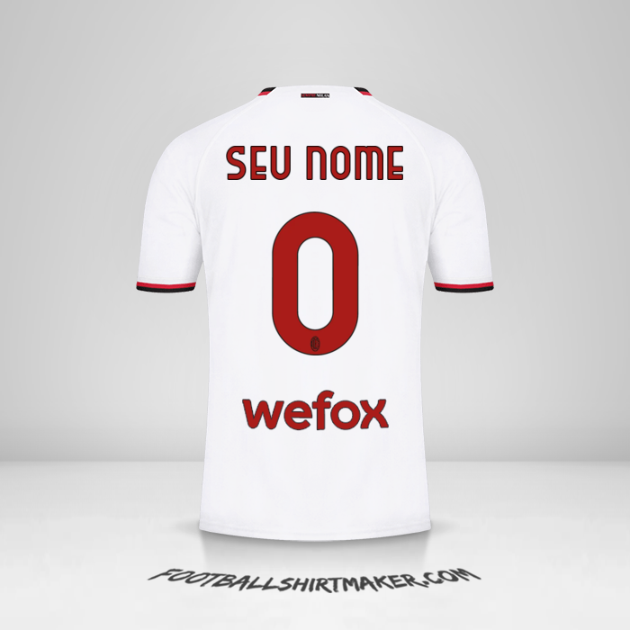 Camisa AC Milan 2022/2023 II -  seu nome - 0