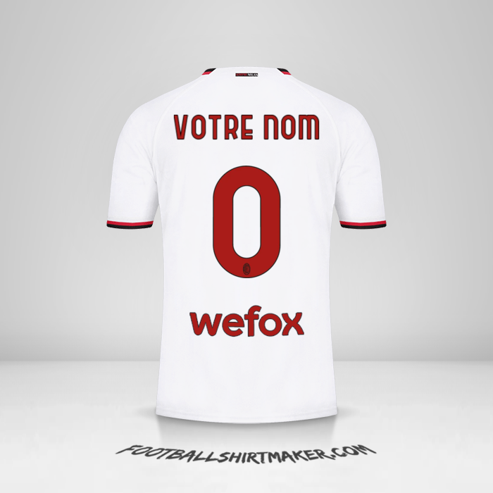 Maillot AC Milan 2022/2023 II -  votre nom - 0