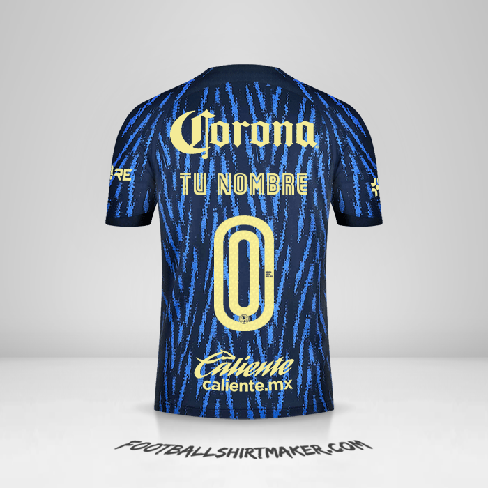 Camiseta Club America 2022/2023 II número 0 tu nombre