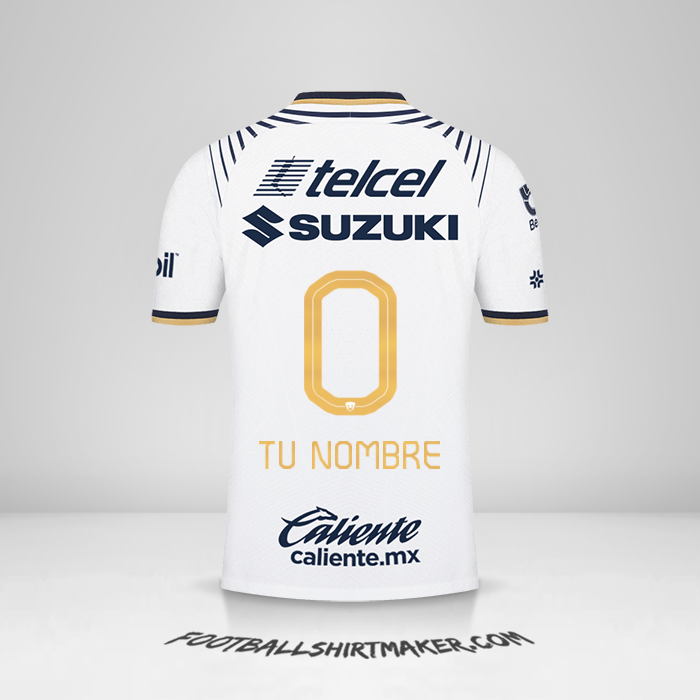 Camiseta Pumas UNAM 2022/2023 -  tu nombre - 0