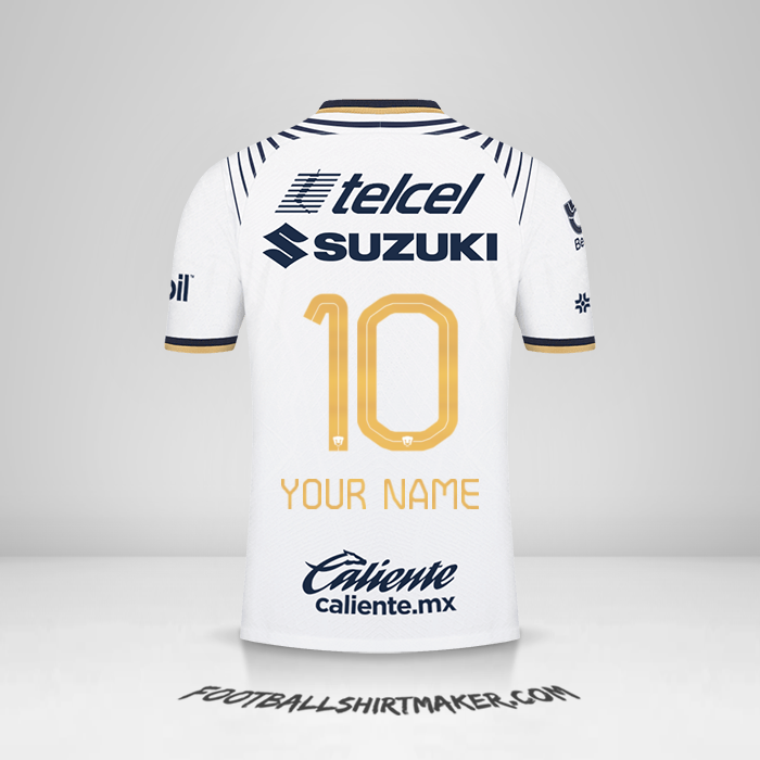 Pumas UNAM 2022/2023 jersey number 10 your name