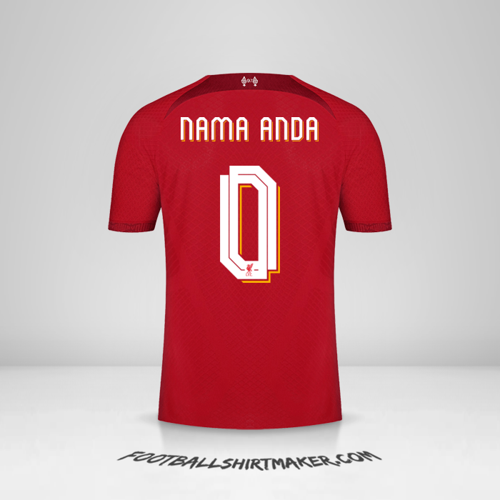 Jersey Liverpool FC 2022/2023 Cup -  nama anda - 0