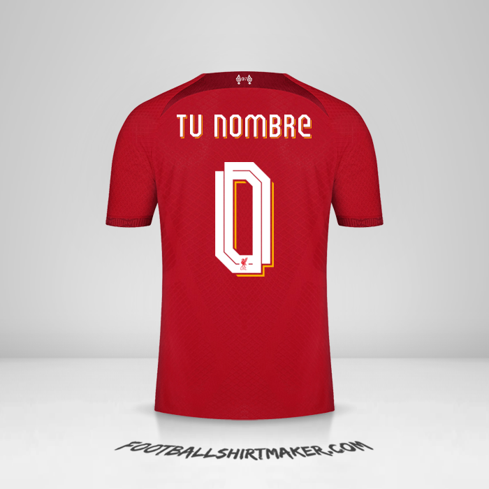 Camiseta Liverpool FC 2022/2023 Cup -  tu nombre - 0