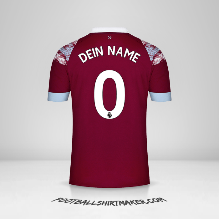 Trikot West Ham United FC 2022/2023 -  dein name - 0