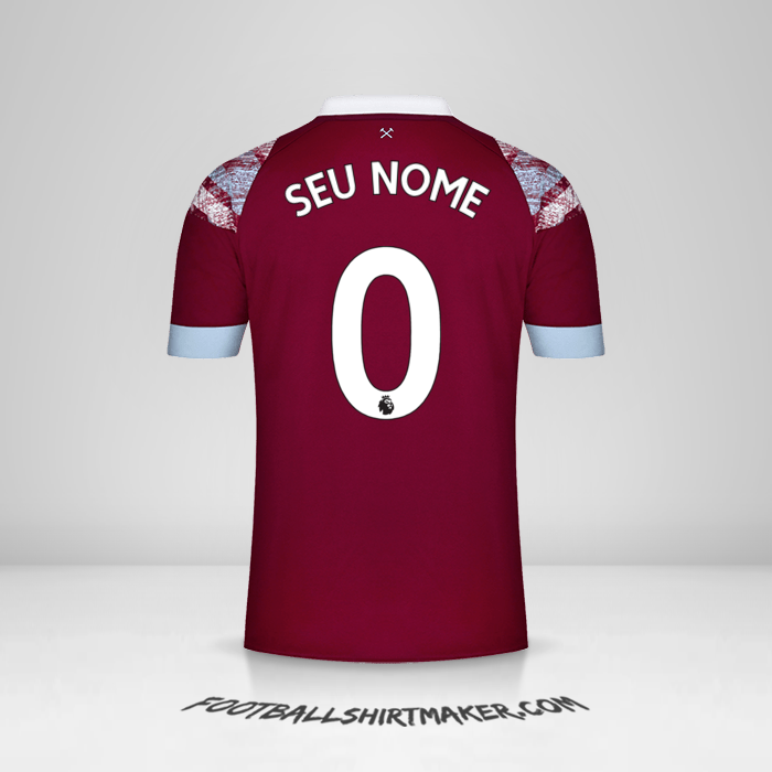 Camisa West Ham United FC 2022/2023 -  seu nome - 0