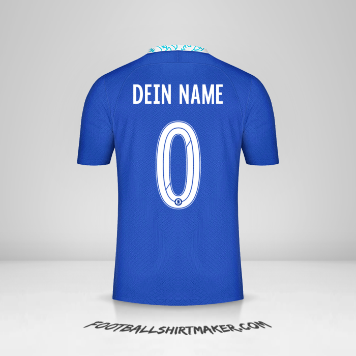 Trikot Chelsea 2022/2023 Cup -  dein name - 0