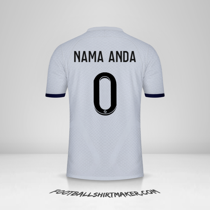 Jersey Paris Saint Germain 2022/2023 II -  nama anda - 0