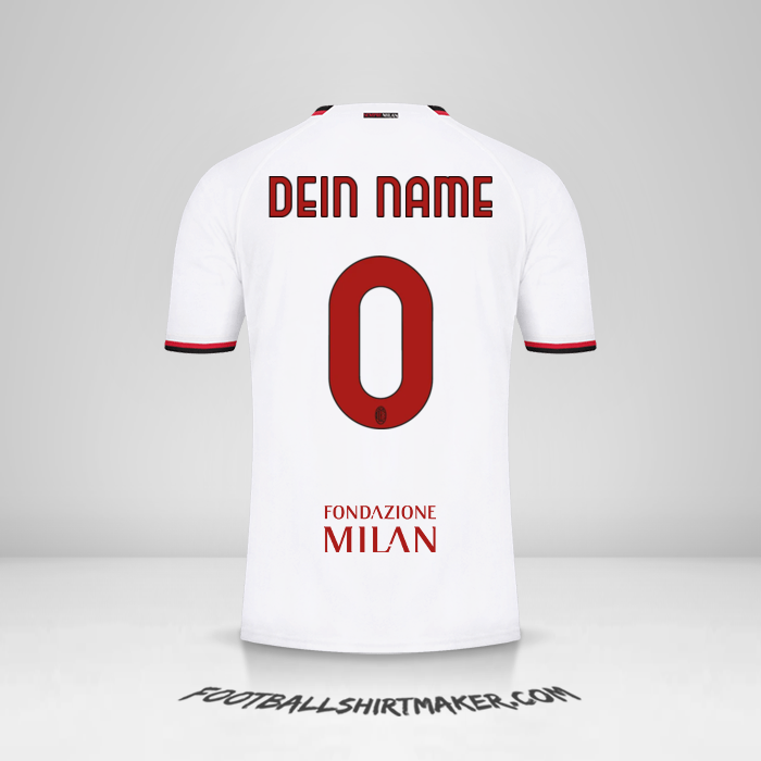 Trikot AC Milan 2022/2023 Cup II -  dein name - 0