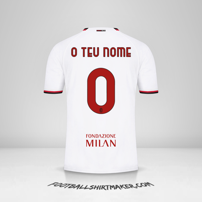 Camisola AC Milan 2022/2023 Cup II -  o teu nome - 0