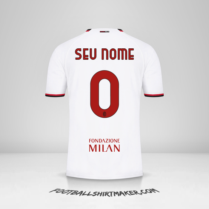 Camisa AC Milan 2022/2023 Cup II -  seu nome - 0