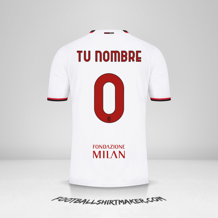 Camiseta AC Milan 2022/2023 Cup II -  tu nombre - 0