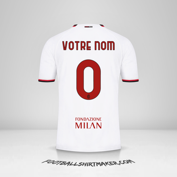 Maillot AC Milan 2022/2023 Cup II -  votre nom - 0