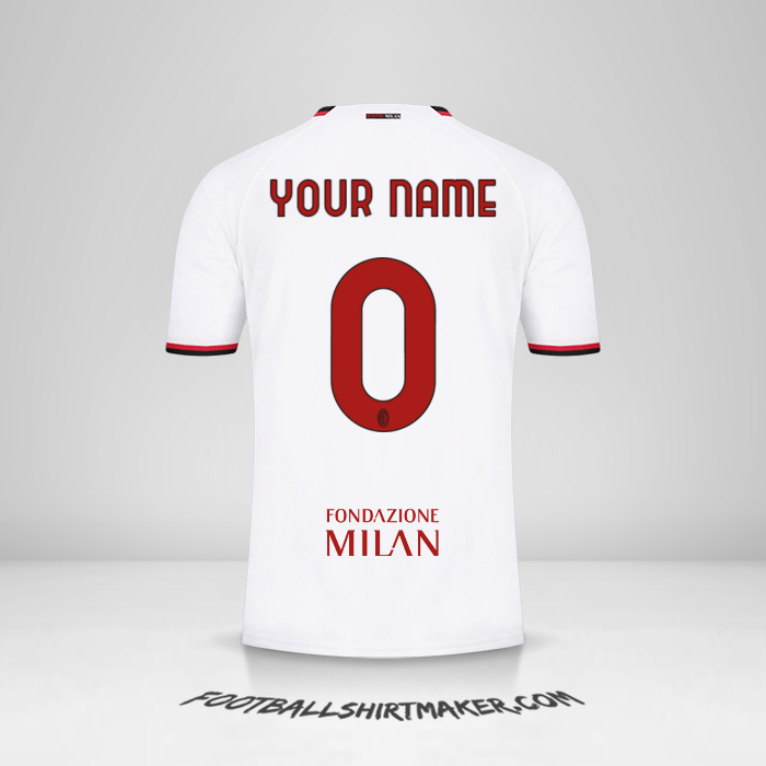 Jersey AC Milan 2022/2023 Cup II -  your name - 0