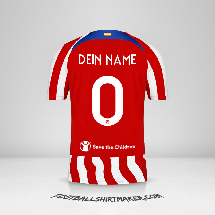 Trikot Atletico Madrid 2022/2023 Cup -  dein name - 0