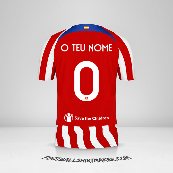 Camisola Atletico Madrid 2022/2023 Cup -  o teu nome - 0