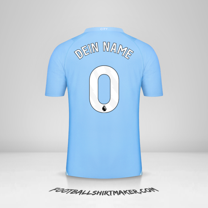 Trikot Manchester City 2023/2024 -  dein name - 0