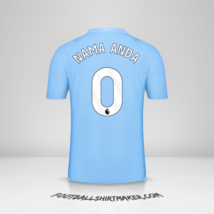 Jersey Manchester City 2023/2024 -  nama anda - 0