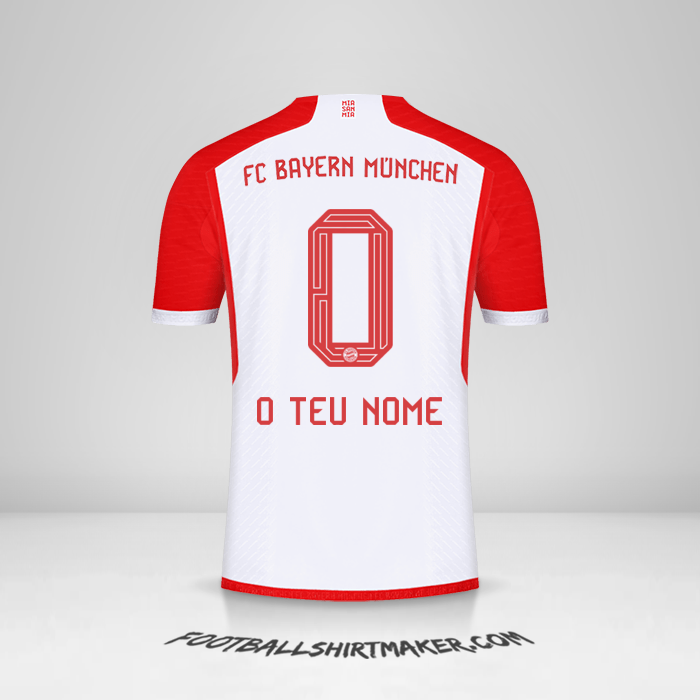 Camisola FC Bayern Munchen 2023/2024 -  o teu nome - 0