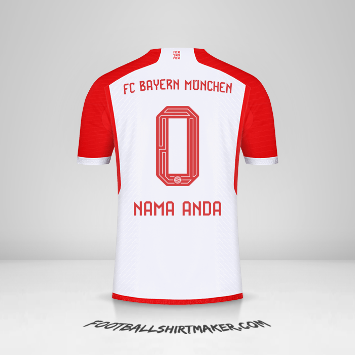 Jersey FC Bayern Munchen 2023/2024 -  nama anda - 0