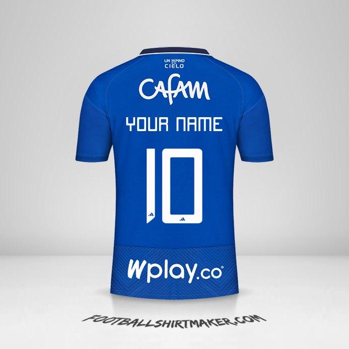 Millonarios FC 2023 jersey number 10 your name