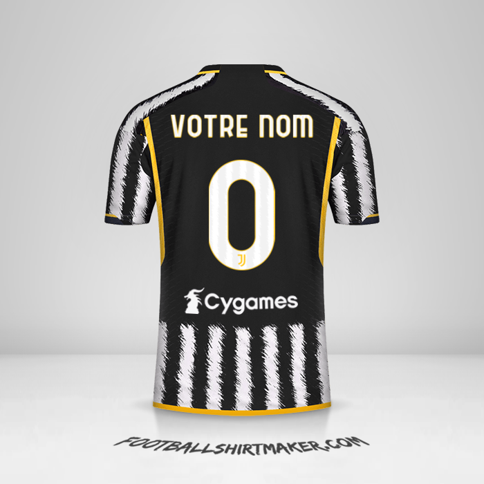 Maillot Juventus FC 2023/2024 -  votre nom - 0