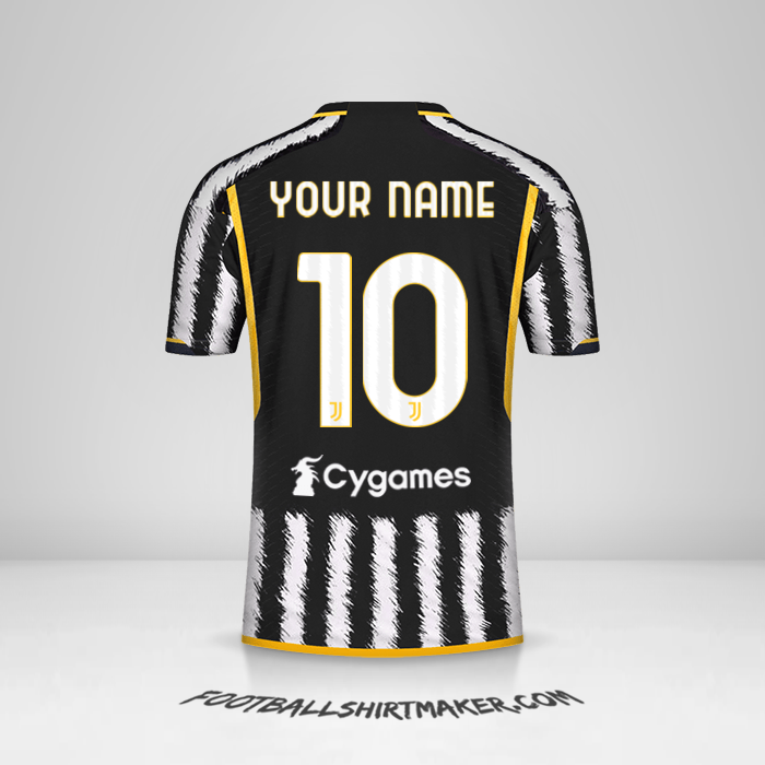 Juventus FC 2023 2024 jersey. Create jersey with your name and number