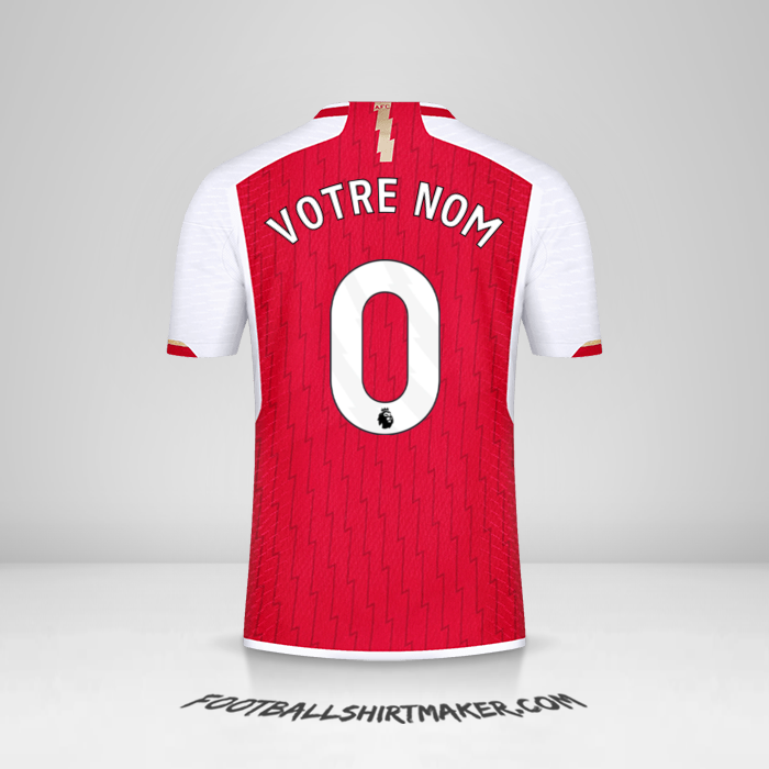 Maillot Arsenal 2023/2024 -  votre nom - 0