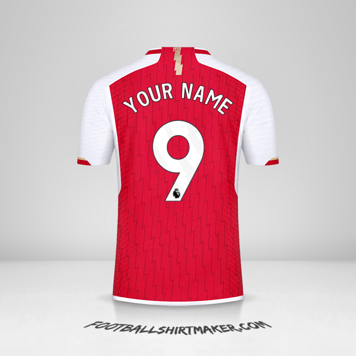 Arsenal 2023 2024 jersey. Create jersey with your name and number