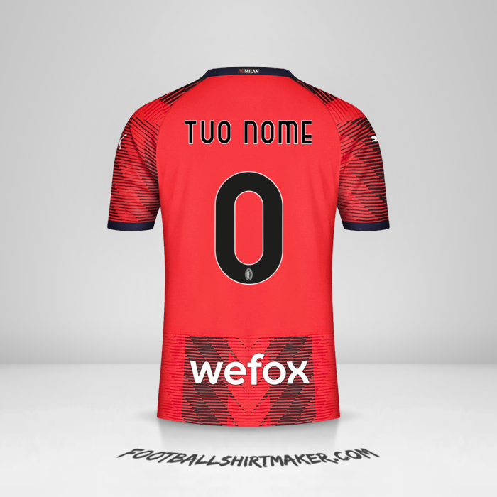 Maglia AC Milan 2023/2024 -  tuo nome - 0